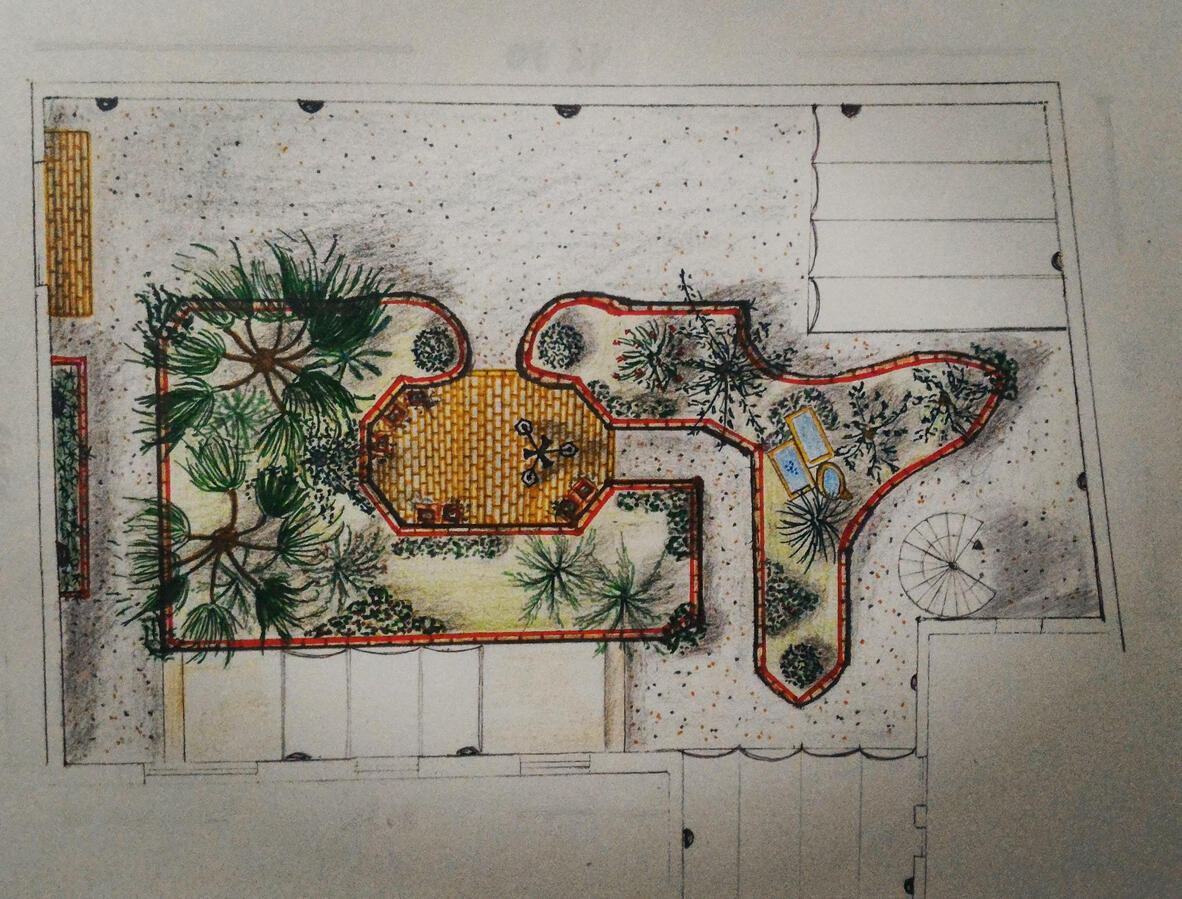 Untitled Bespoke hand-drawn landscape design plan for luxury Mediterranean estates and international projects | Studio 183 Italy.